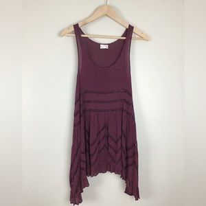 Intimately by Free People Purple, Lace and polkadot Sleep Dress